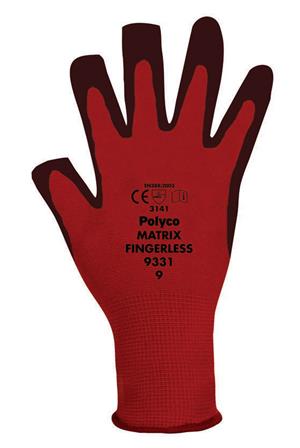 Polyco 933 Matrix Fingerless Gloves
